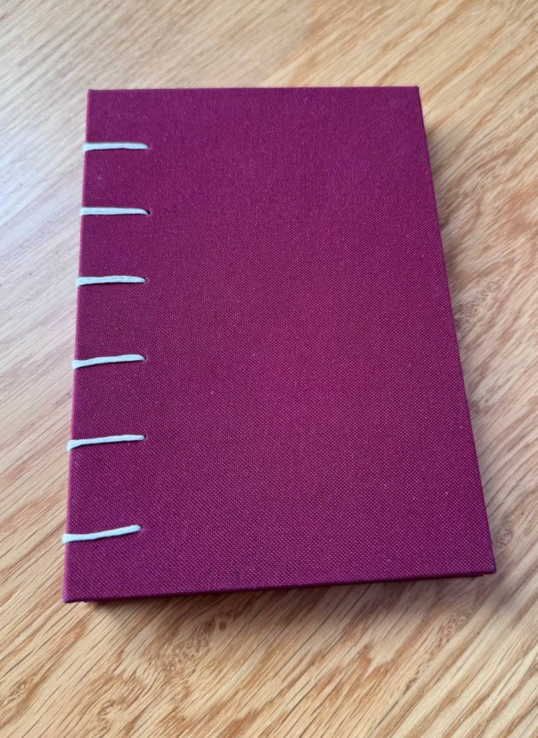 A6 Coptic - garnet multicolor