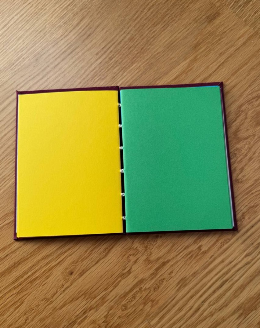 A6 Coptic - garnet multicolor