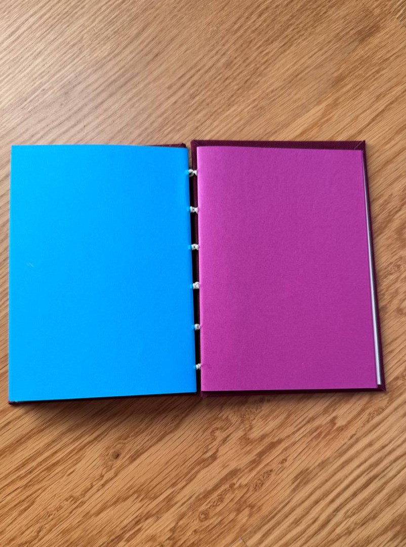 A6 Coptic - garnet multicolor