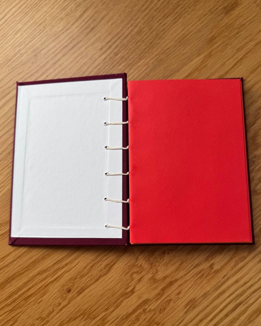 A6 Coptic - garnet multicolor