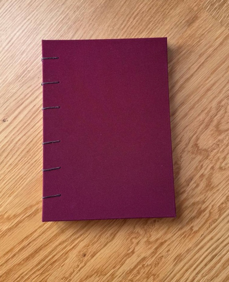 A5 Coptic - garnet