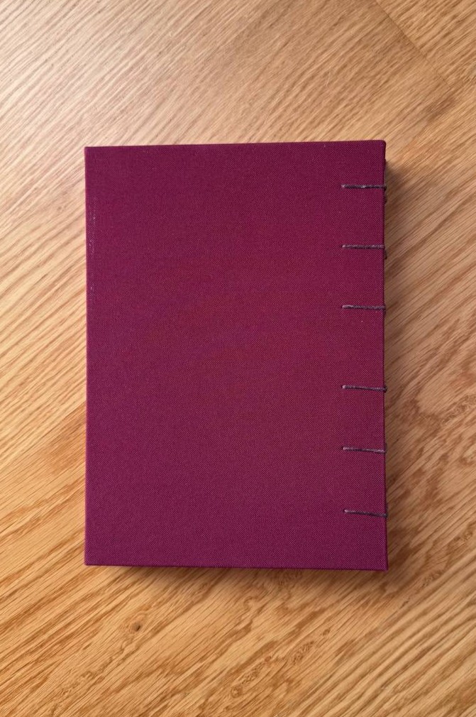 A5 Coptic - garnet